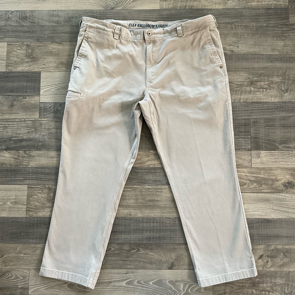 42x30 Duluth DuluthFlex Ballroom Standard Fit Khakis Men’s Light Tan 75288
